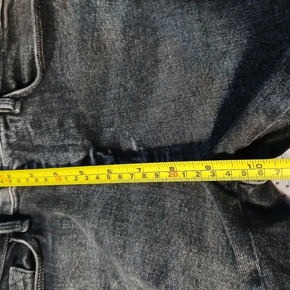 Frame Le One Skinny Crop Jeans In Hughes Black gray Mid Rise Whiskered Size 1 - Picture 3 of 10